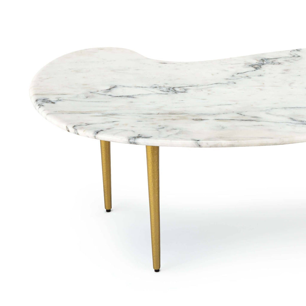 Jagger Marble Cocktail Table - White