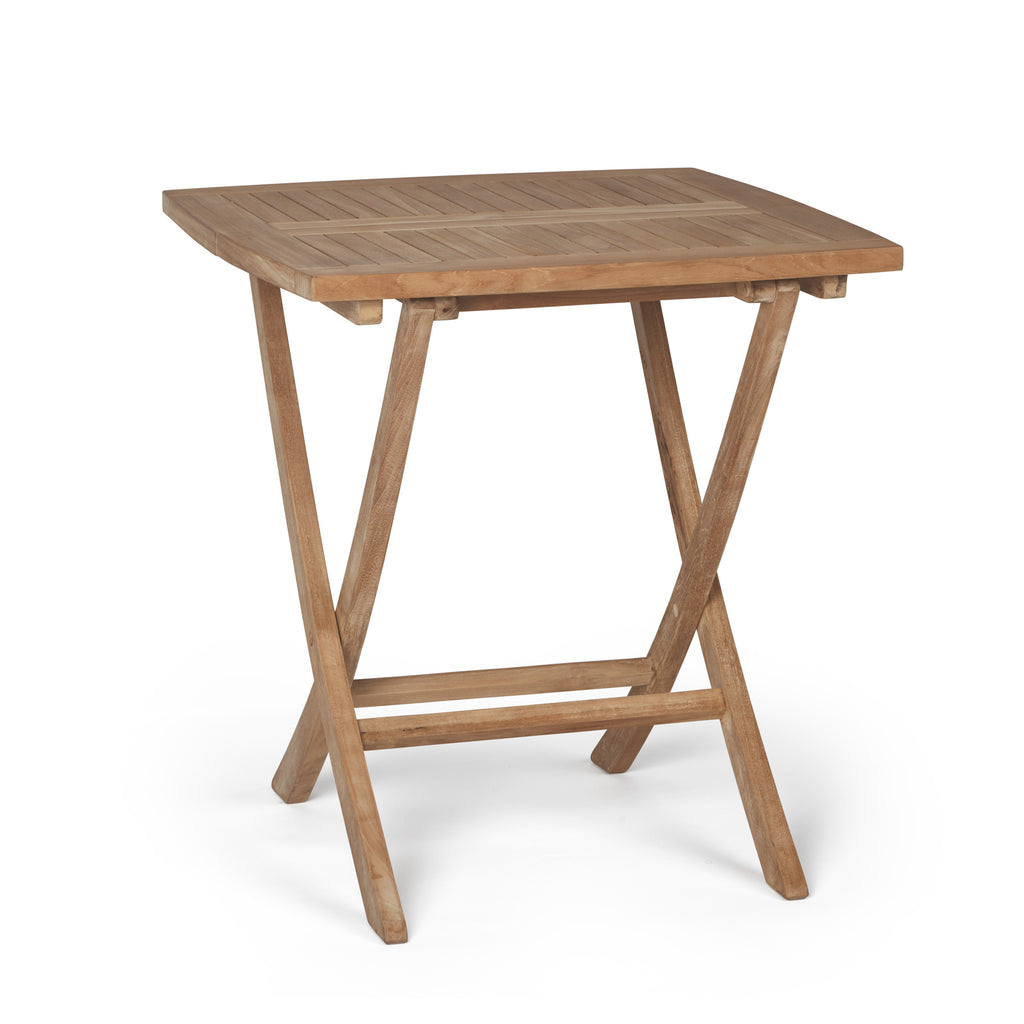 Square Teak Folding Bag Dining Table