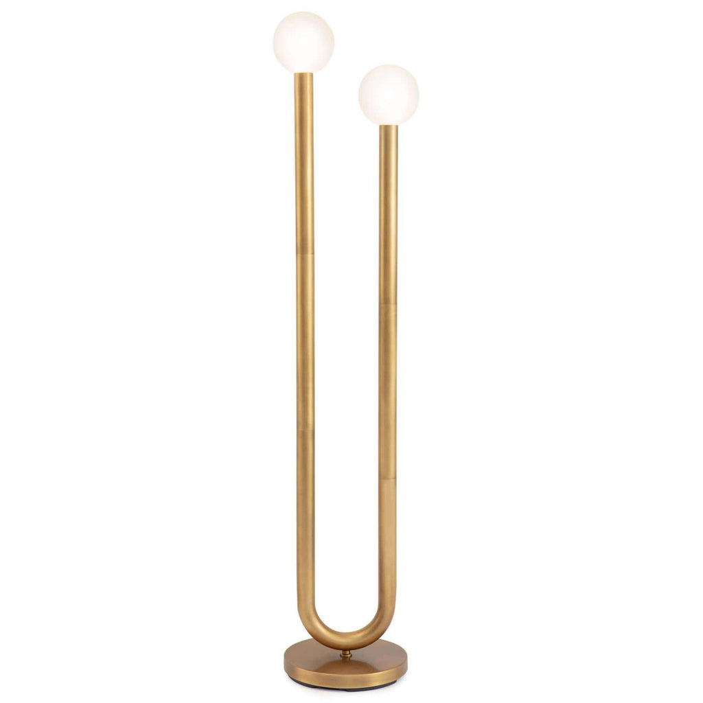 Happy Floor Lamp - Natural Brass