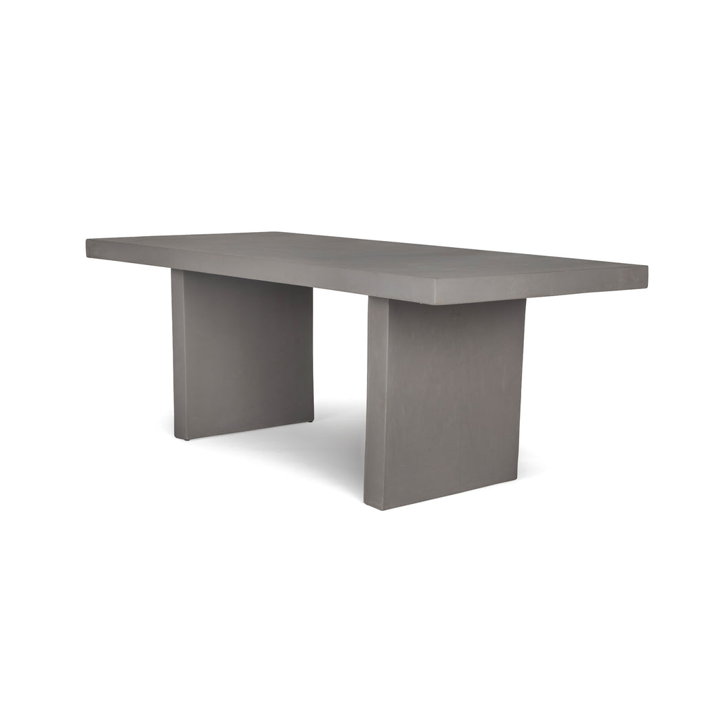 Raw Concrete Rectangle Dining Table