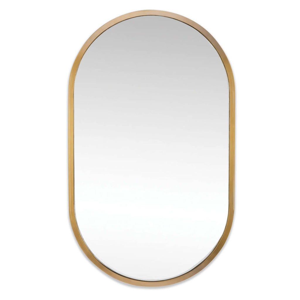 Canal Mirror - Natural Brass