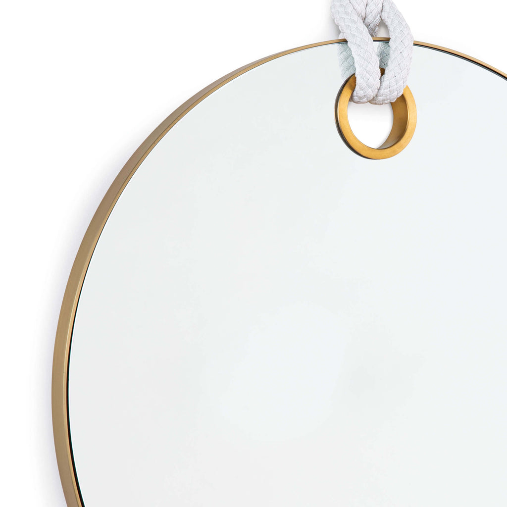 Porter Mirror - Natural Brass