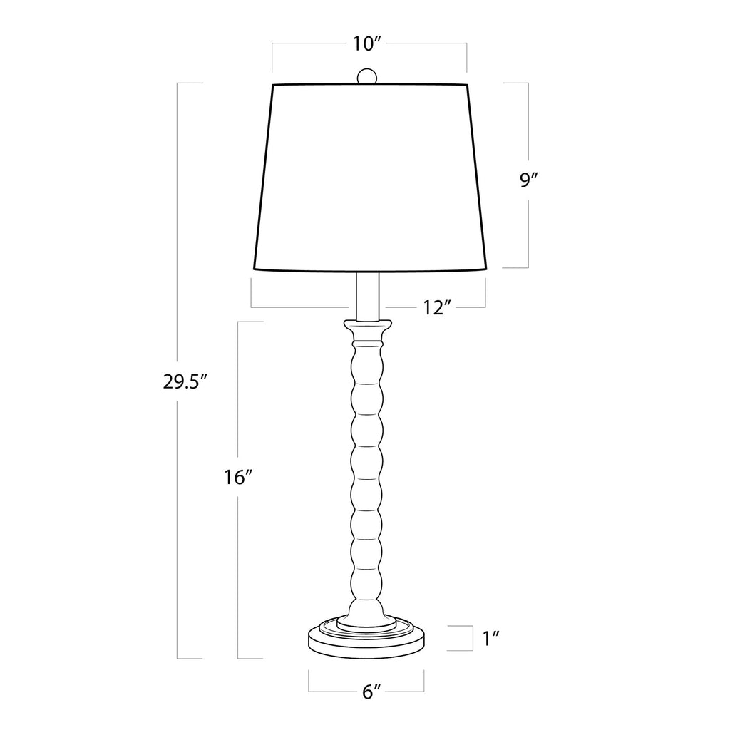 Perennial Buffet Lamp - Ebony