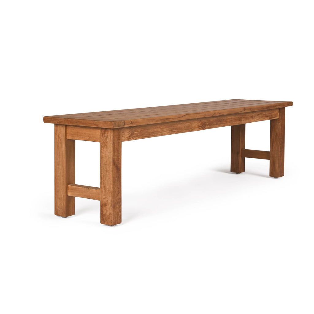 Hampton Teak Backless Outdoor Bench