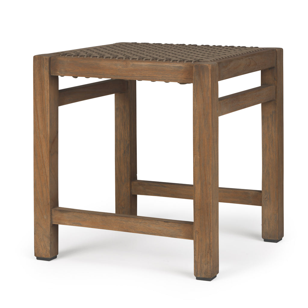 Gazzoni Aged Teak and Rope Dining Stool