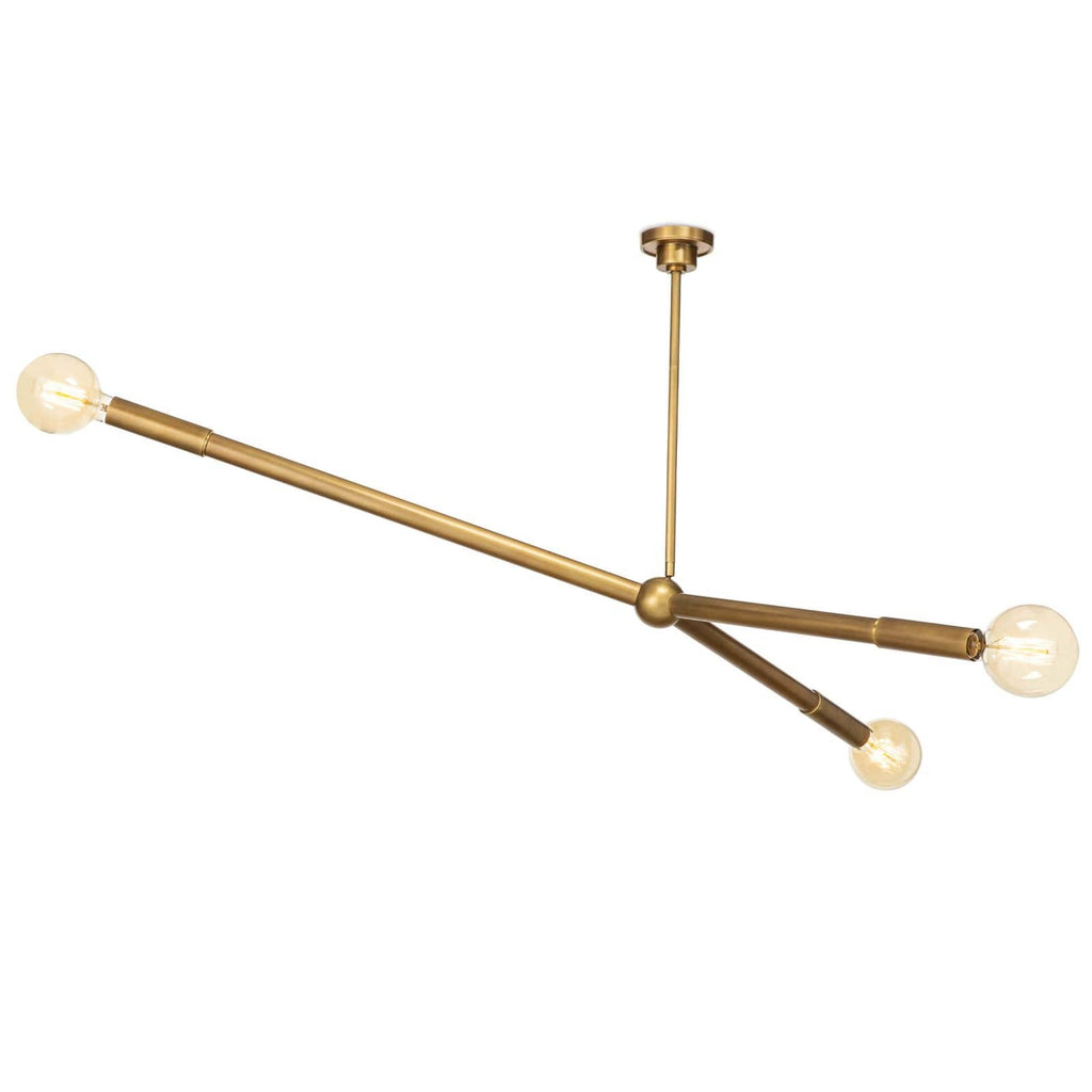 Talon Chandelier - Natural Brass