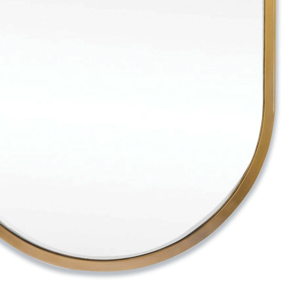 Canal Mirror - Natural Brass