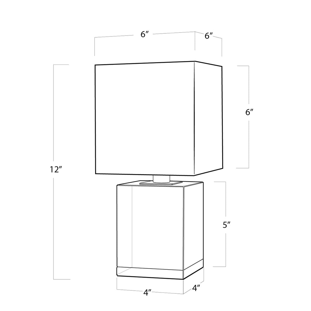 Crystal Mini Block Lamp