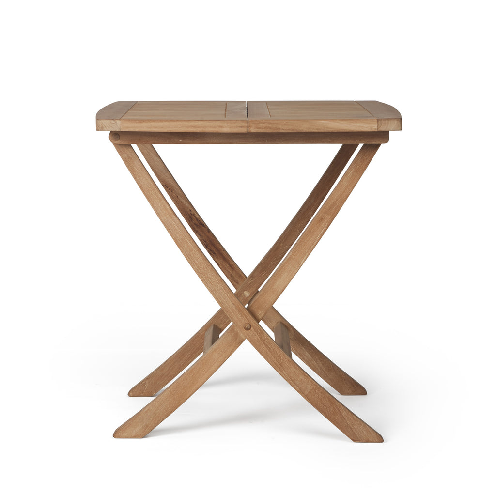 Square Teak Folding Bag Dining Table