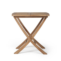 Square Teak Folding Bag Dining Table