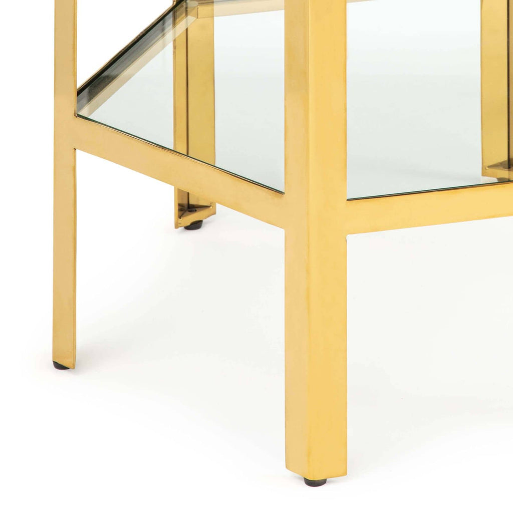 Quadrum Table Large - Gold