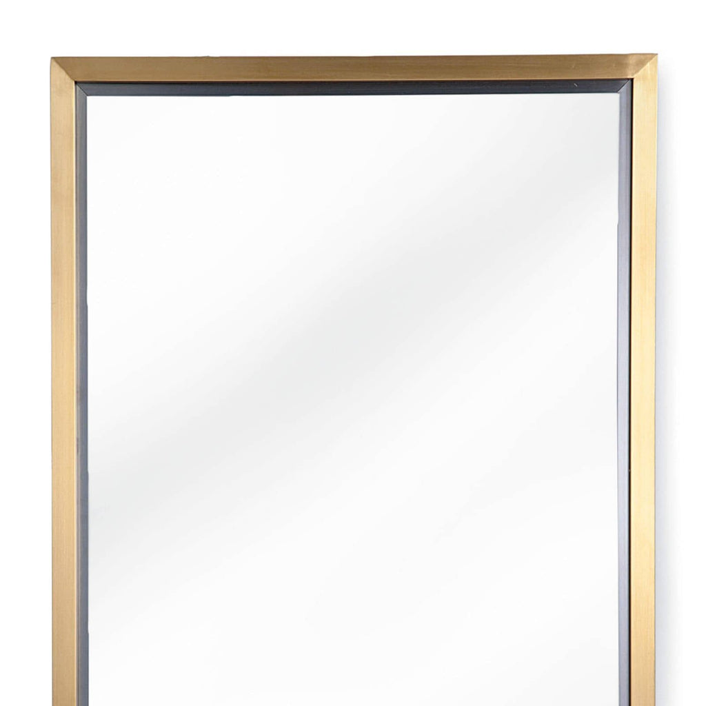 Rectangle Mirror - Natural Brass