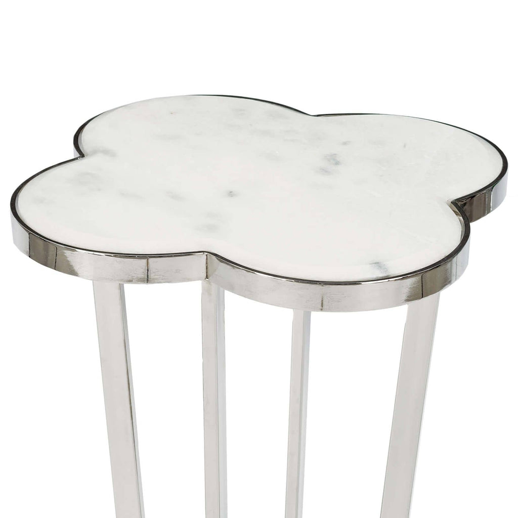 Clover Table - Polished Nickel