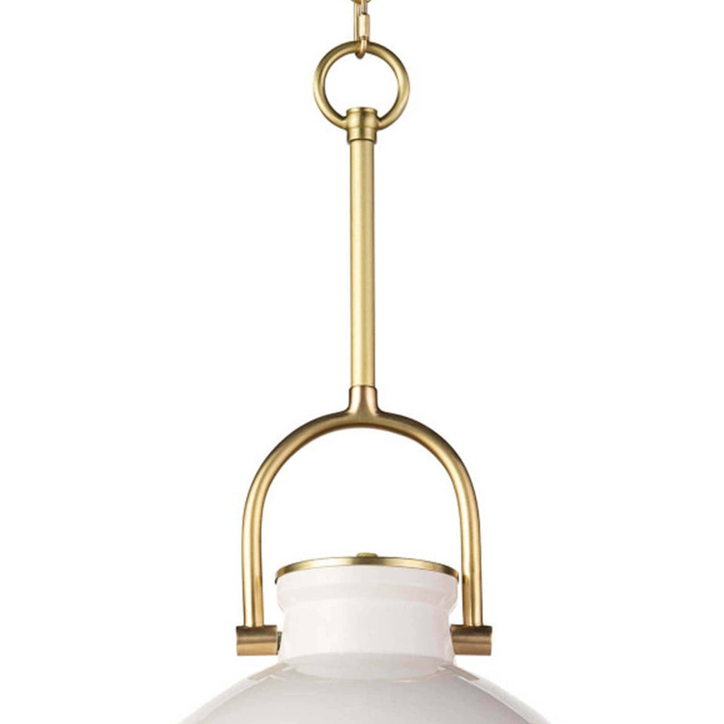 Eloise Ceramic Pendant - White