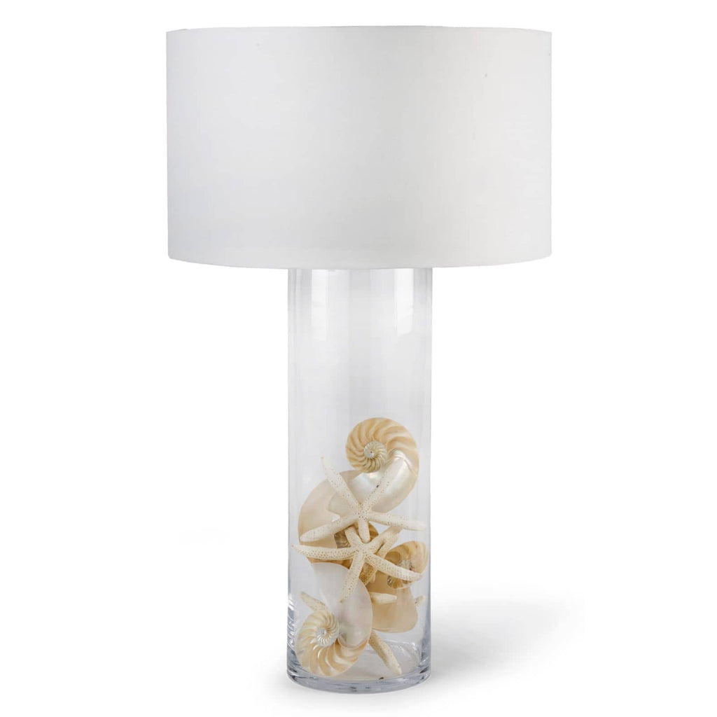 Glass Cylinder Table Lamp