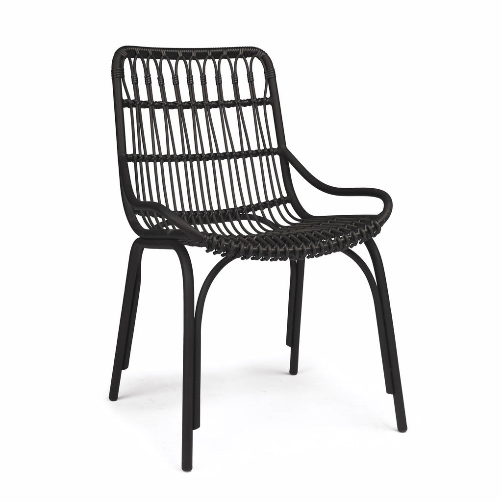 Sydney Outdoor Wicker Dining Chair (Black)
