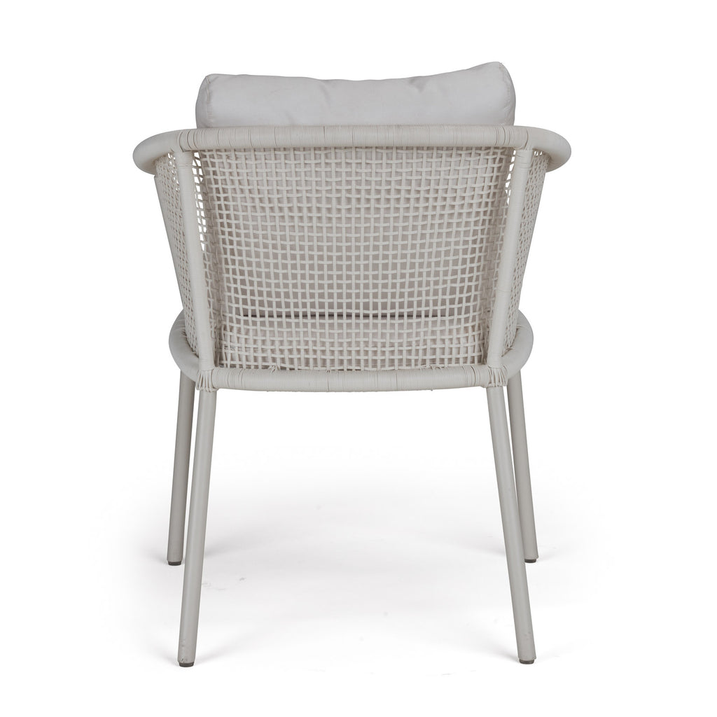 Washington Woven Outdoor Dining Chair (White)