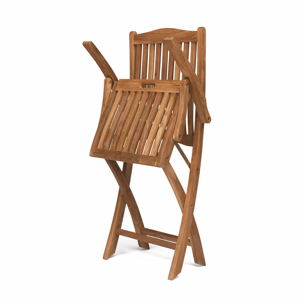 Kensington Teak Folding Dining Arm Chair