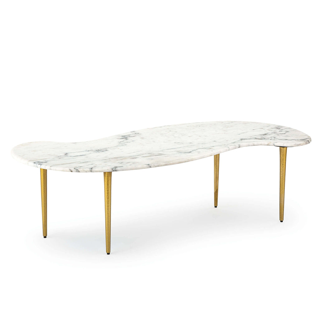 Jagger Marble Cocktail Table - White