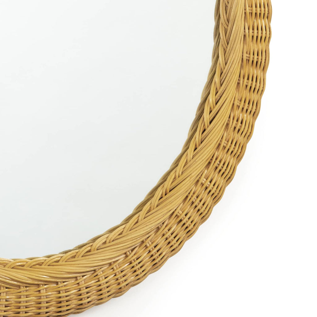 Bonjour Rattan Mirror