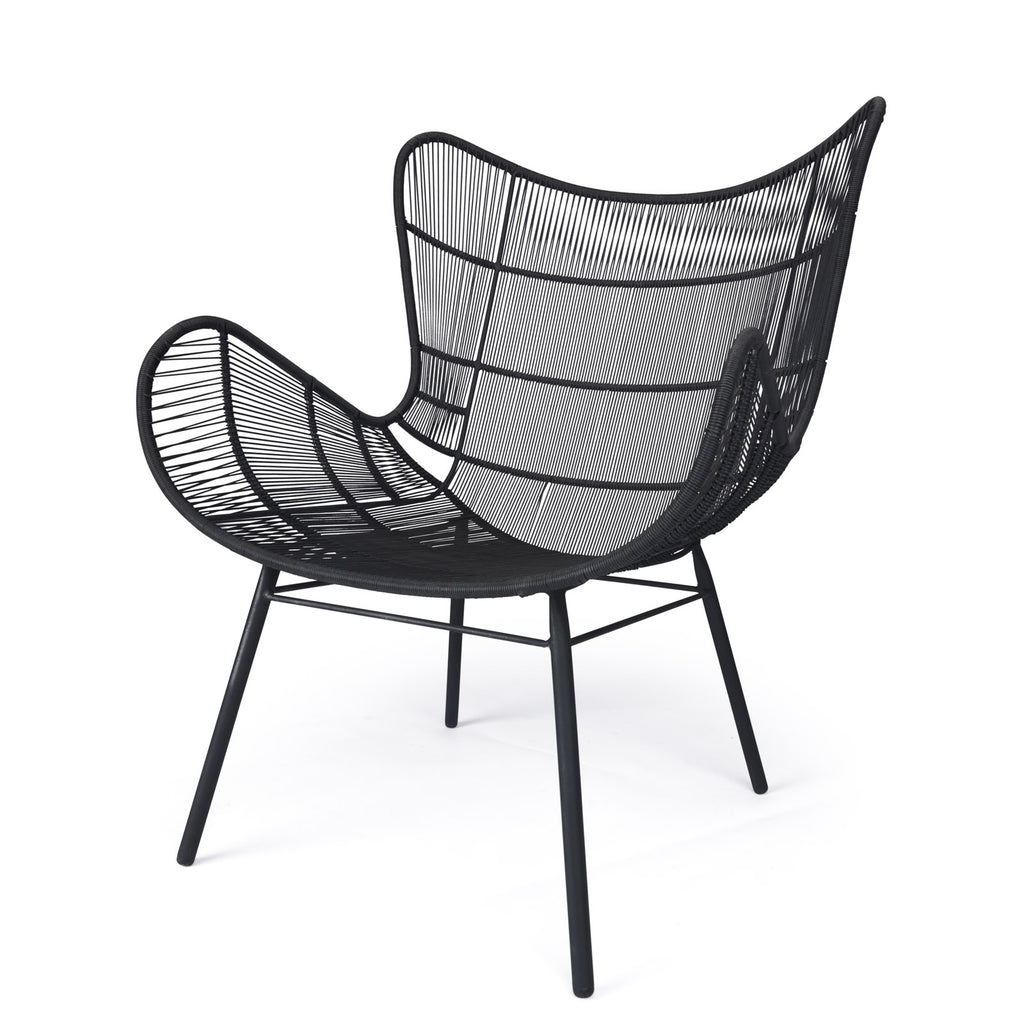 Nairobi Wing Relaxing Chair (Black)