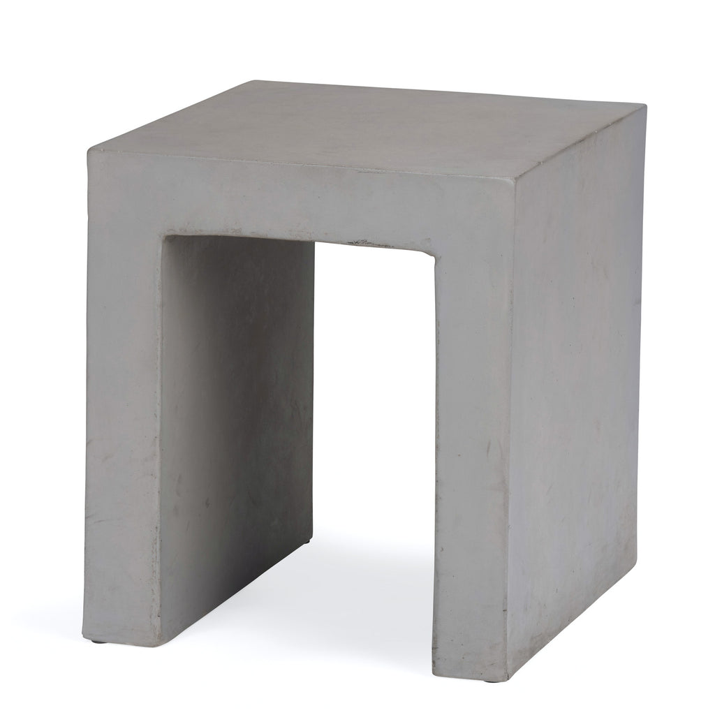 Raw Concrete Side Table (Square)