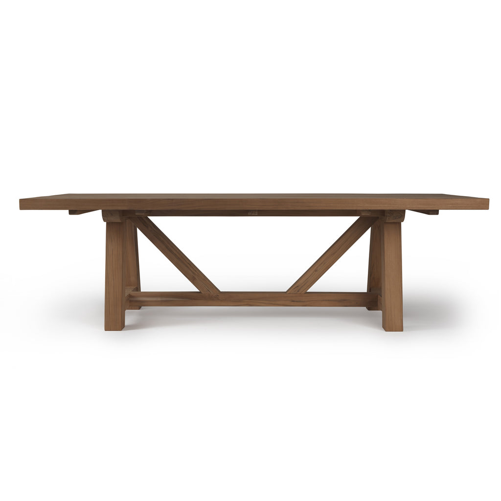 Devon Teak Outdoor Dining Trestle Table