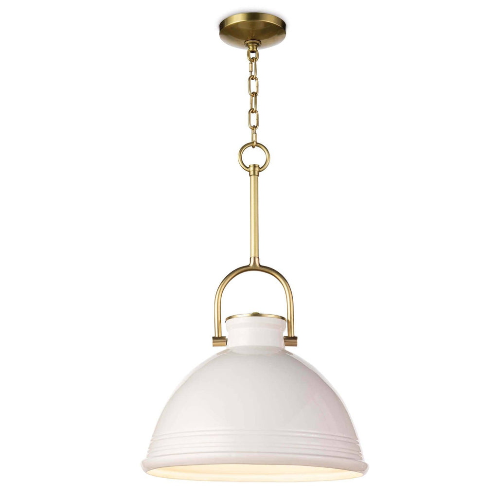 Eloise Ceramic Pendant - White