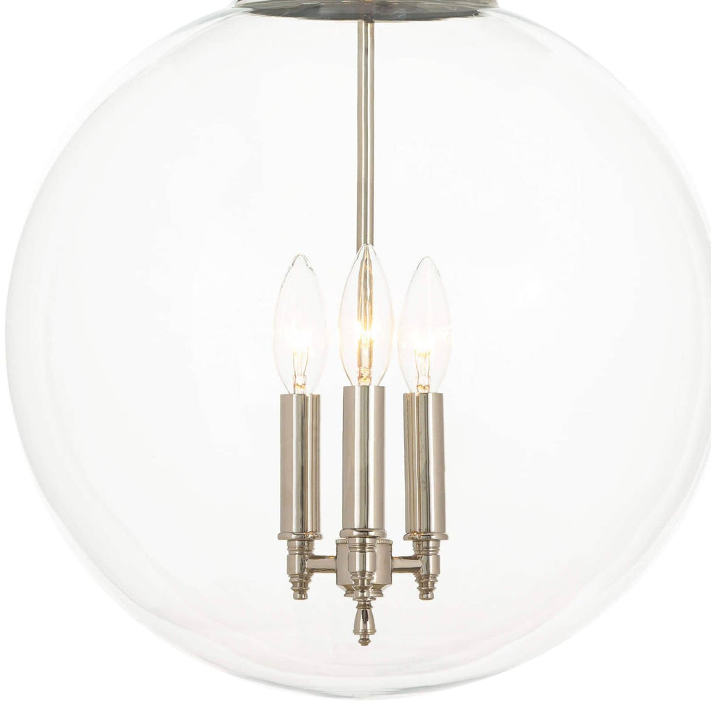 Globe Pendant - Polished Nickel