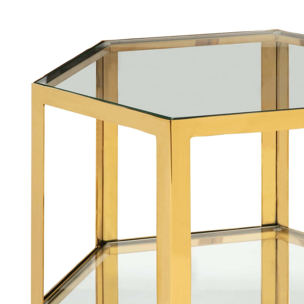 Quadrum Table Small - Gold