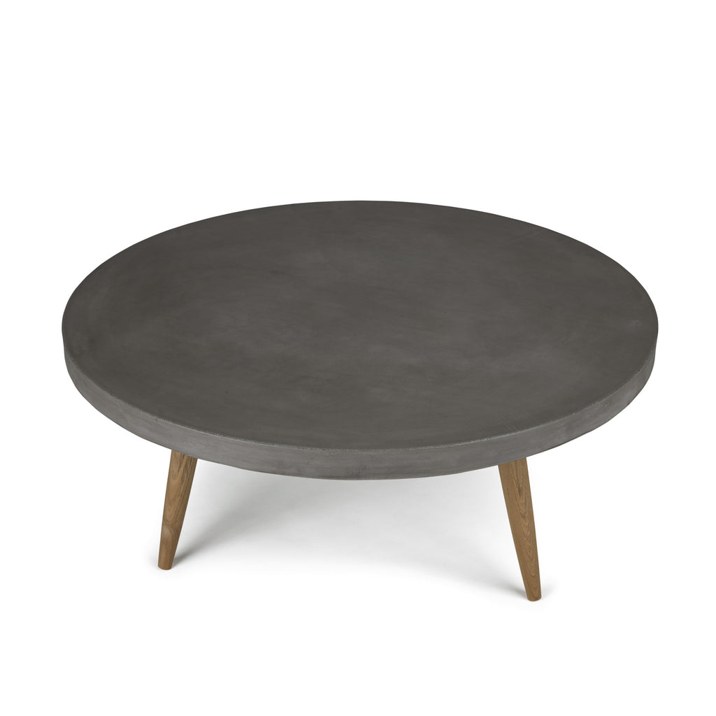 Aspen Blok Concrete Round Coffee Table