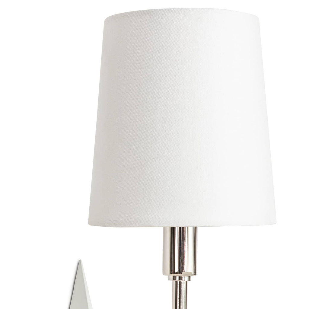 Etoile Sconce - Polished Nickel and White