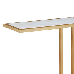 Echelon Sofa Hugger Table - Natural Brass