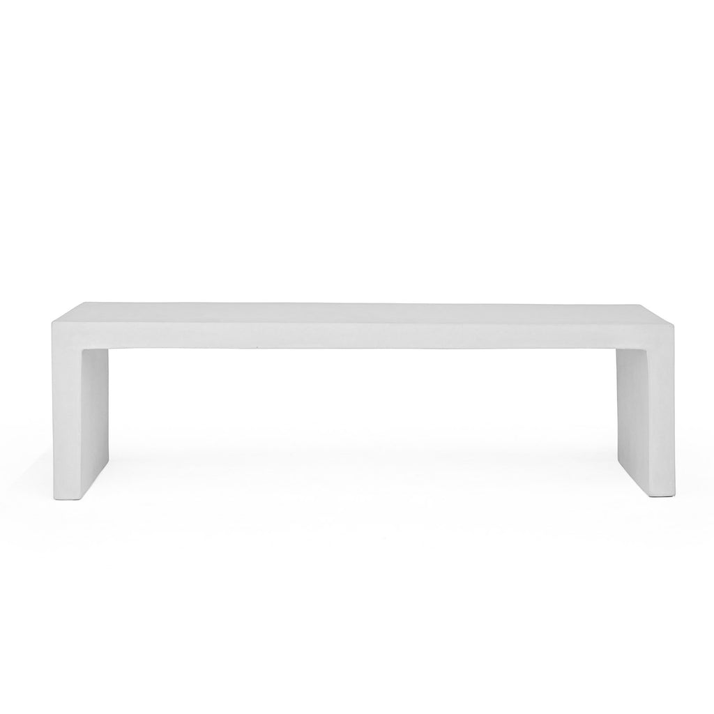 Raw Modern Lightweight Outdoor Concrete Bench