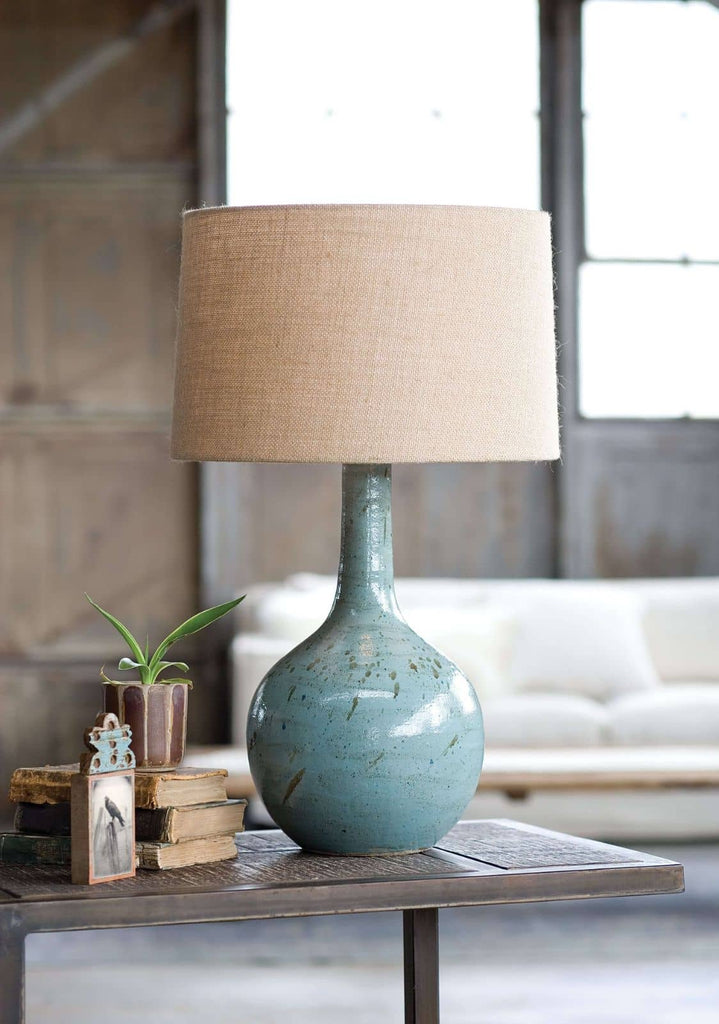 Fluted Ceramic Table Lamp