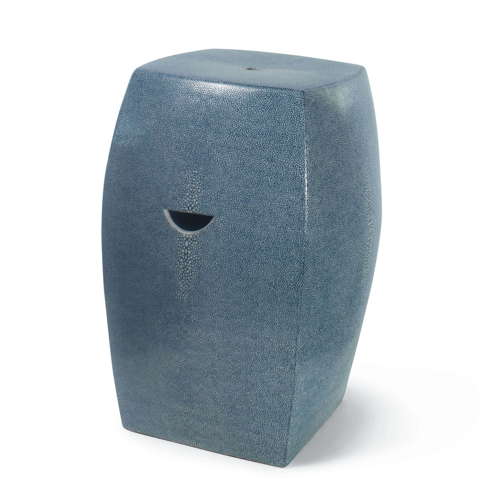 Presley Ceramic Garden Stool - Indigo