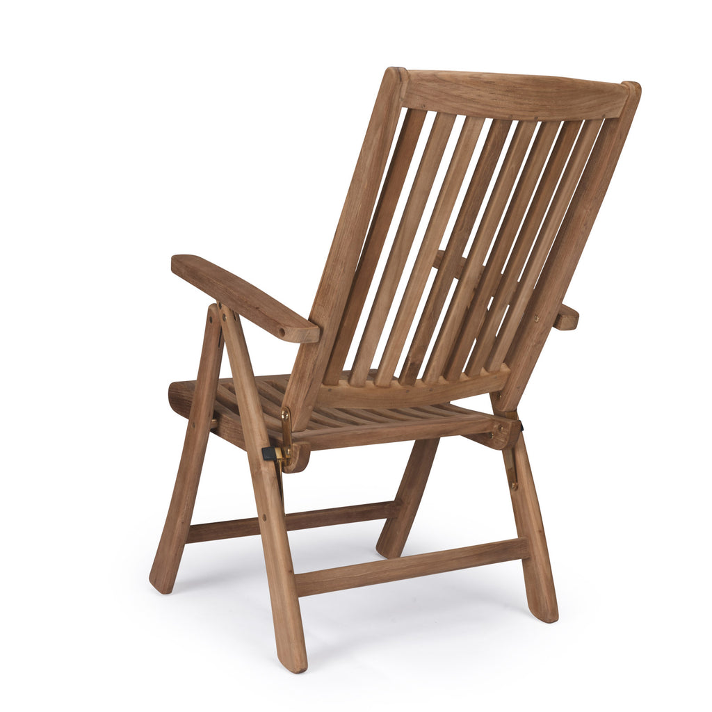 St. Moritz Teak Folding Relaxing Reclining Chair