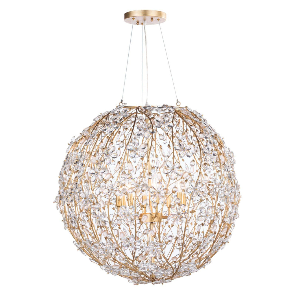 Cheshire Chandelier Large - Gold Leaf