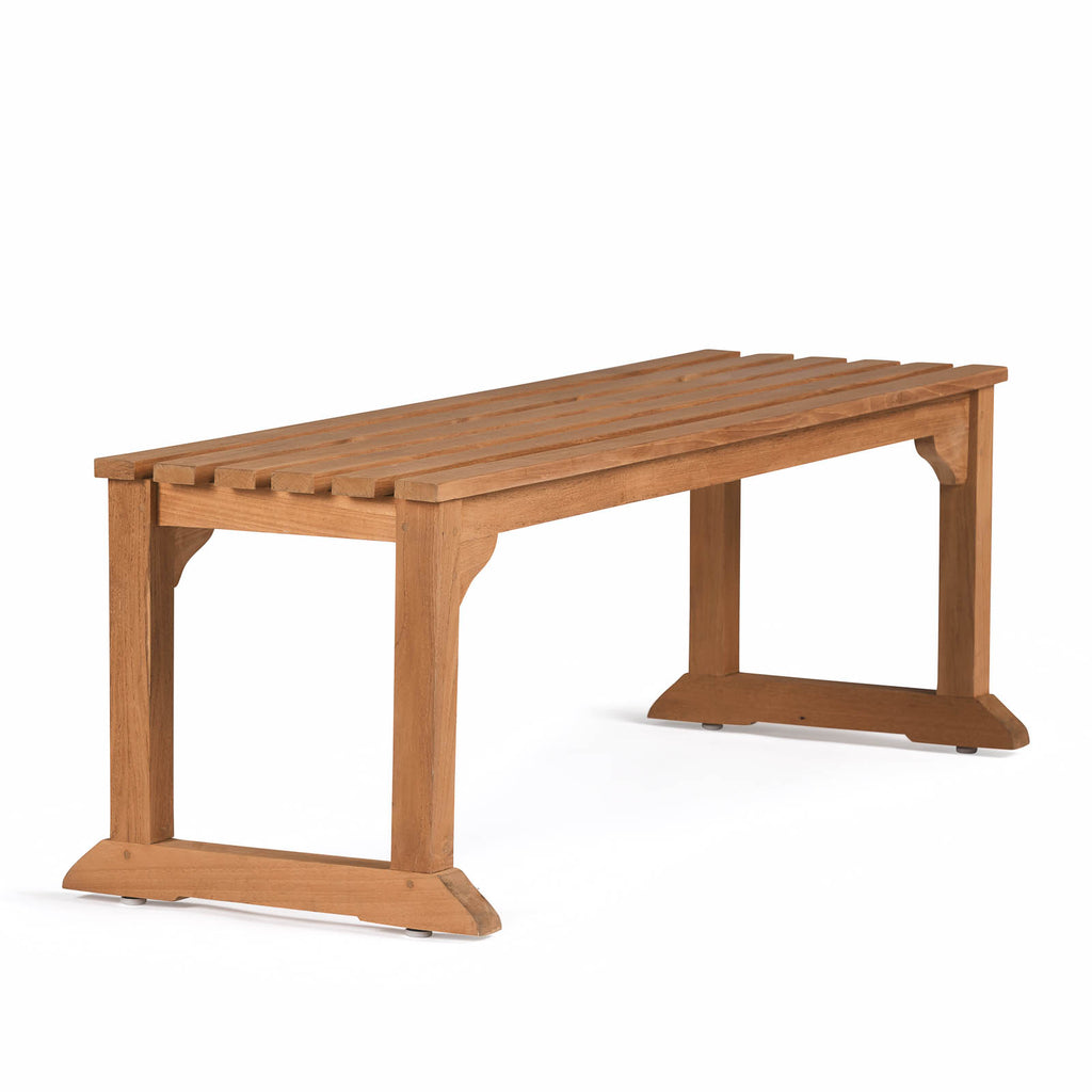 Classic Teak Backless Bench