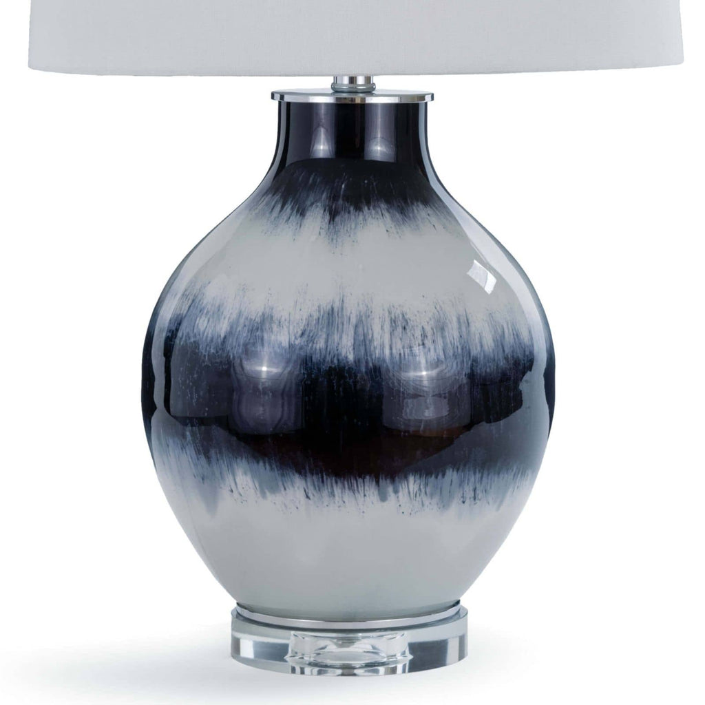 Indigo Glass Table Lamp