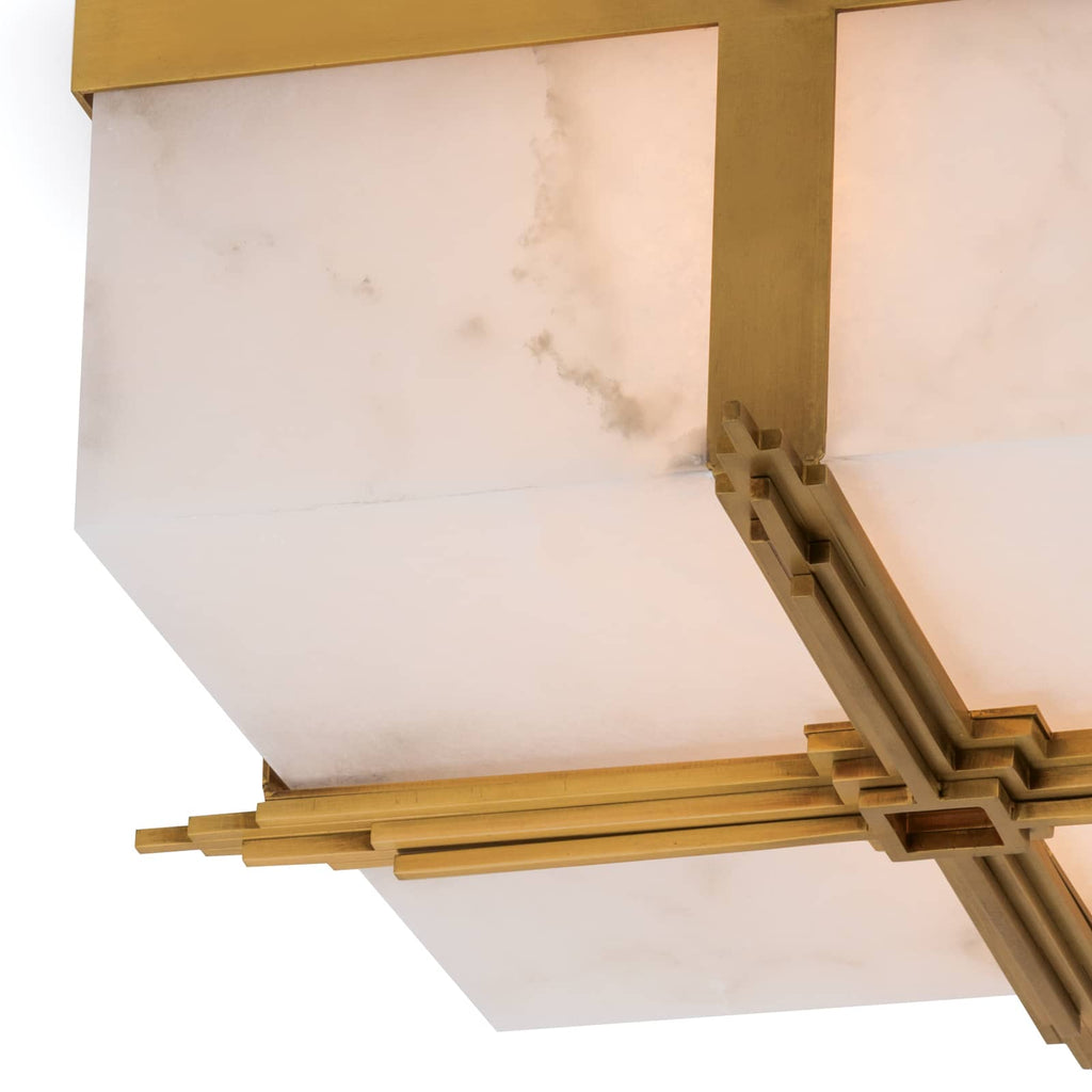 Gotham Flush Mount - Natural Brass