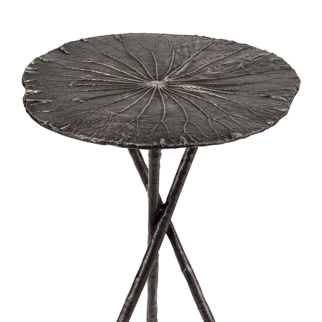 Lotus Table Small - Set of 2 Dark Nickel