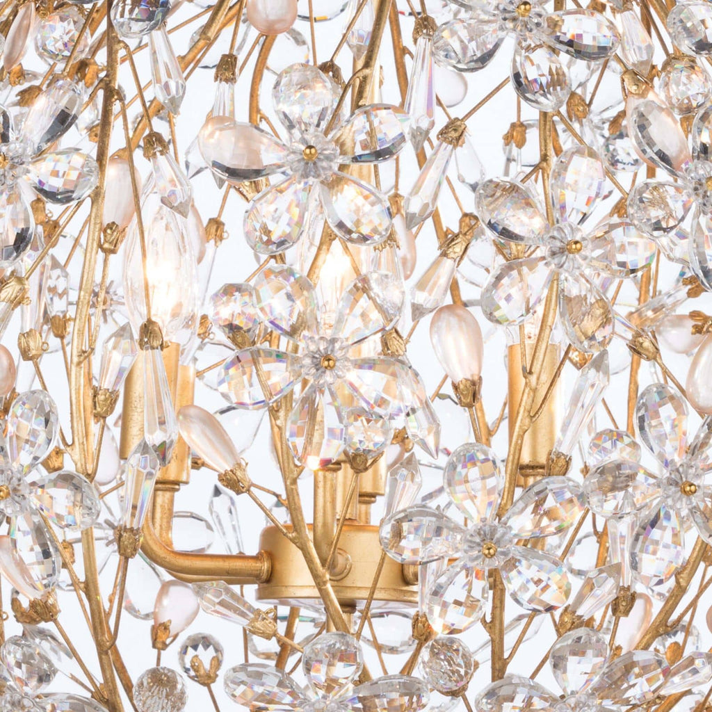 Cheshire Chandelier Small - Gold Leaf