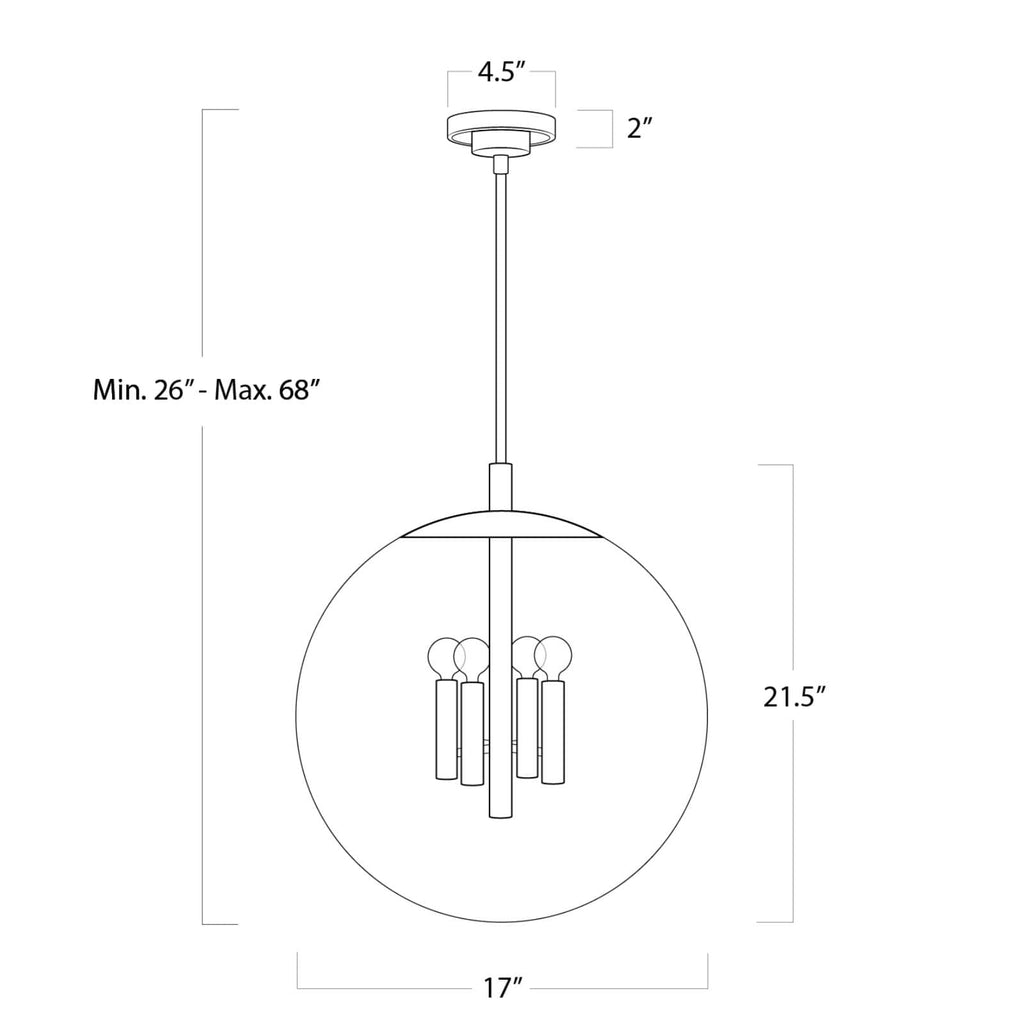 Cafe Pendant Medium - Polished Nickel