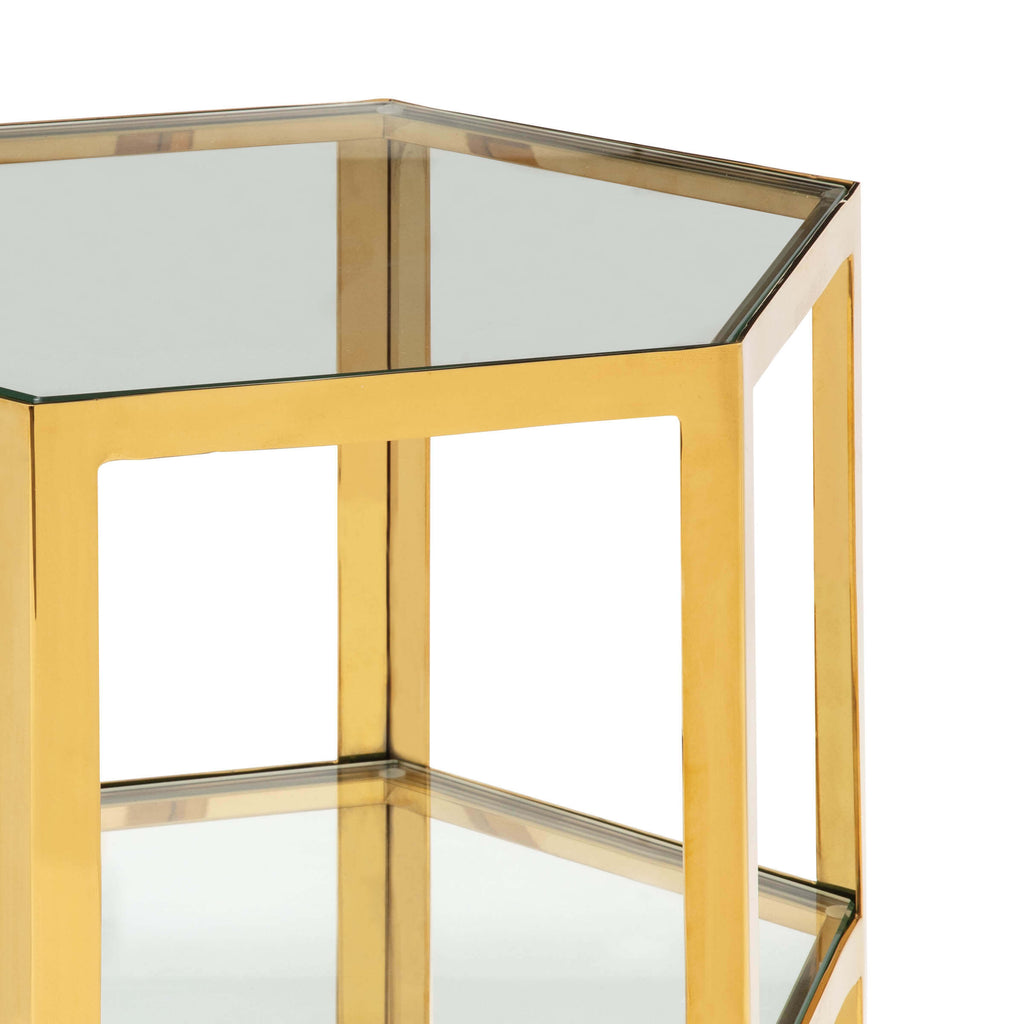 Quadrum Table Small - Gold