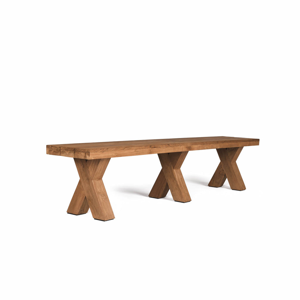 Boxx Reclaimed Teak Outdoor Bench