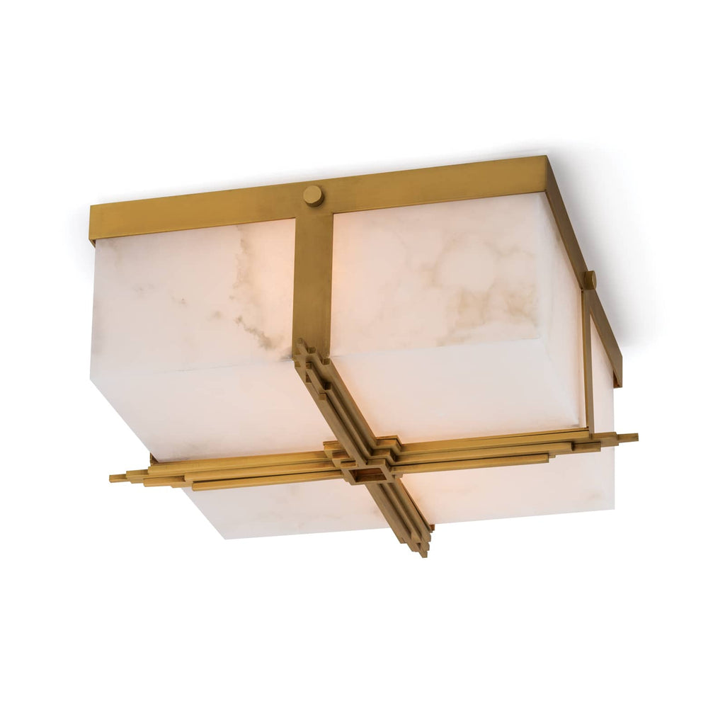 Gotham Flush Mount - Natural Brass