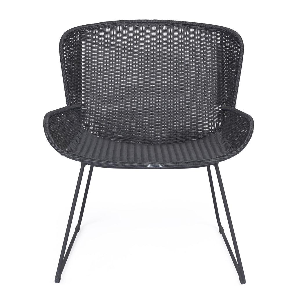 Nairobi Pure Wicker Relaxing Chair (Black)