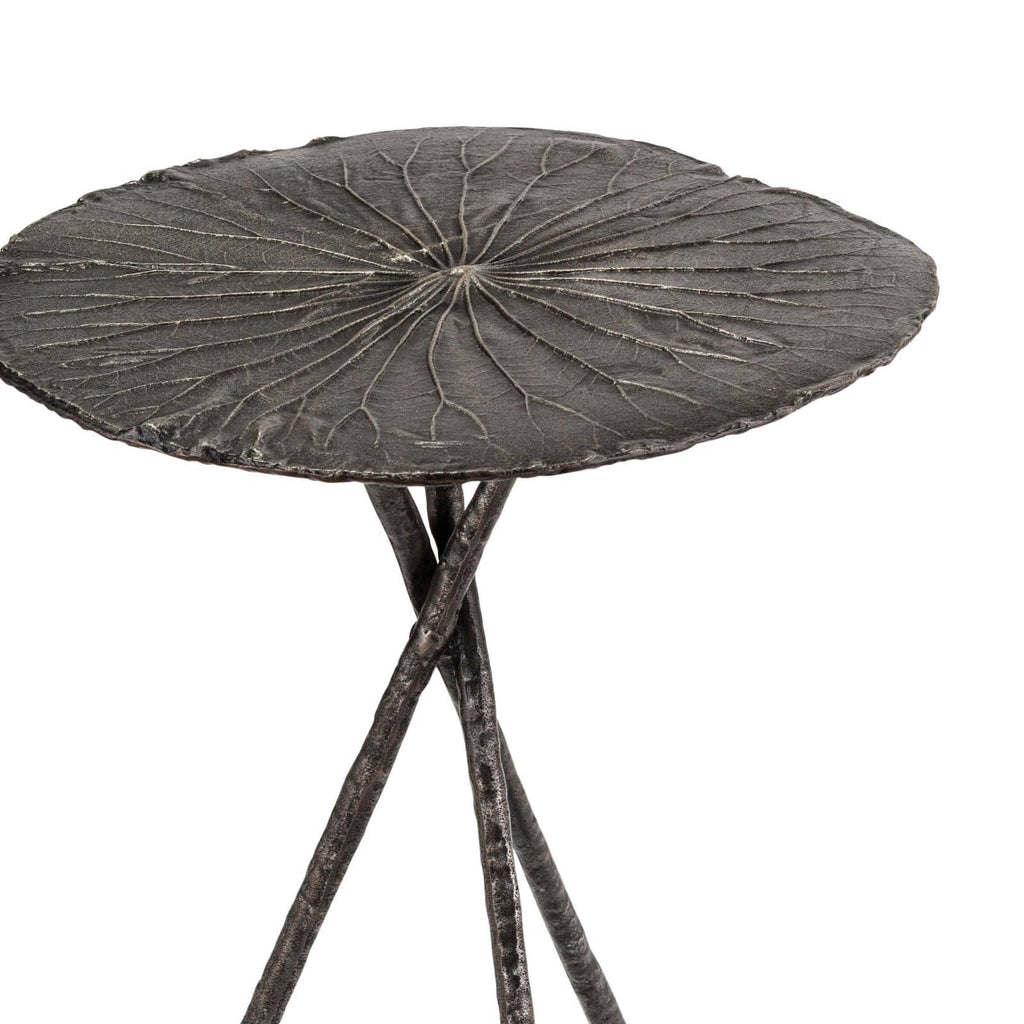 Lotus Table Large - Set of 2 Dark Nickel