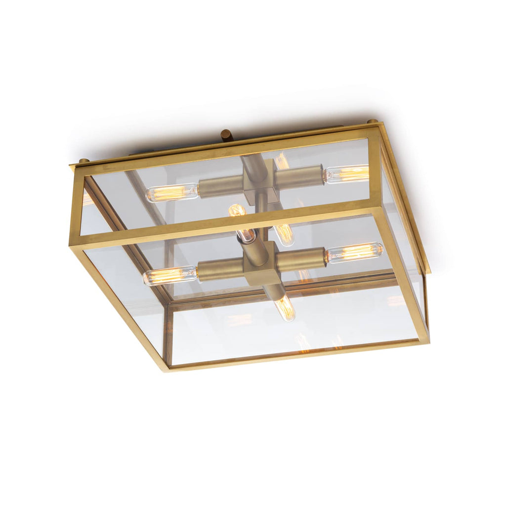 Ritz Flush Mount - Natural Brass